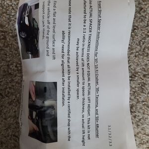 Front Strut Spacer '07 - '15 FJ Cruiser '05 + Tacoma '03+ 4Runner